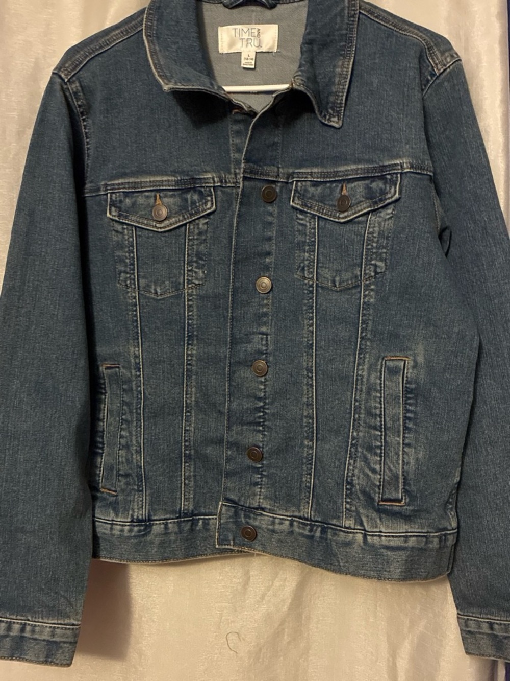Time and Tru Blue Denim Trucker Jacket